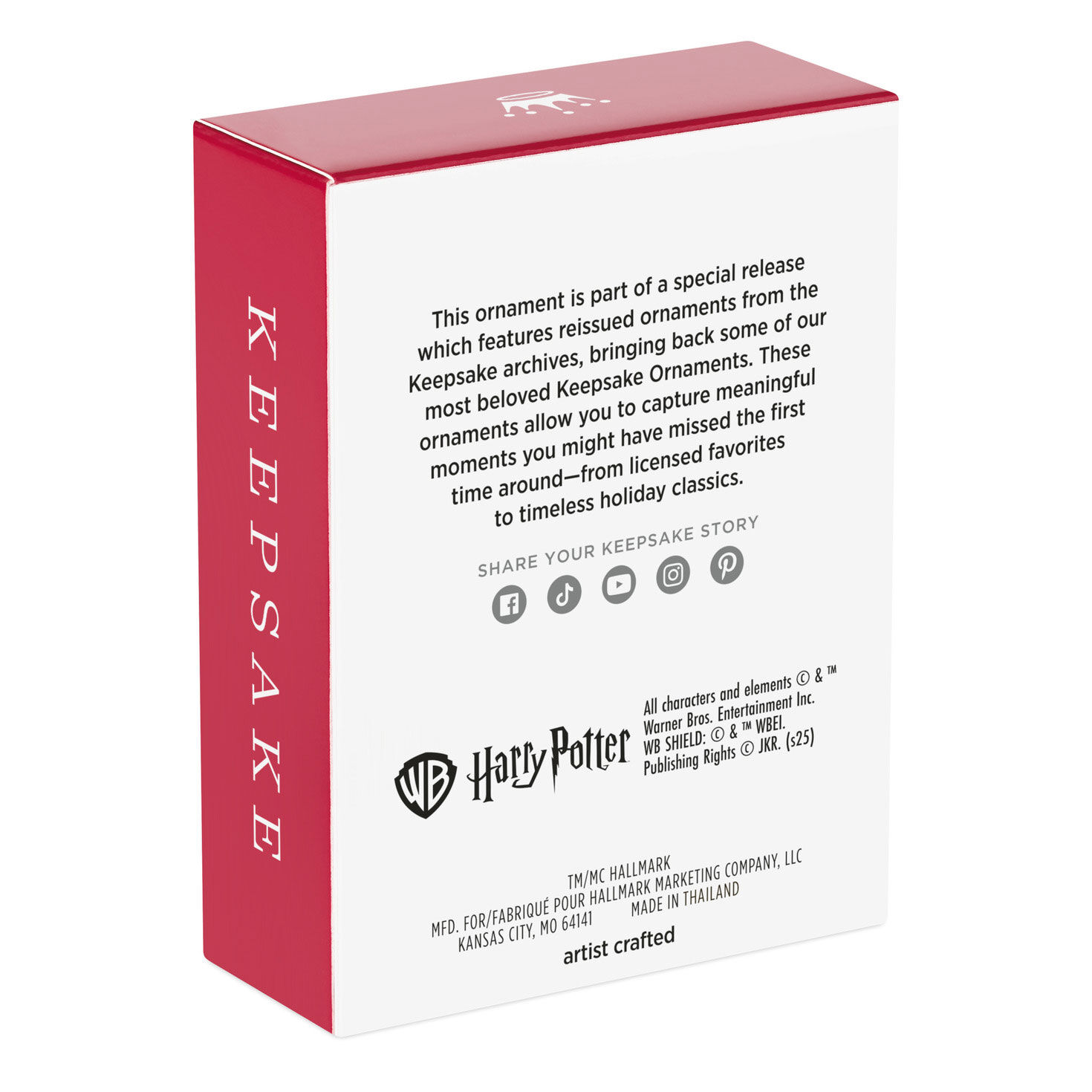 Half-Blood Prince Book Keepsake Ornament package back image number 8