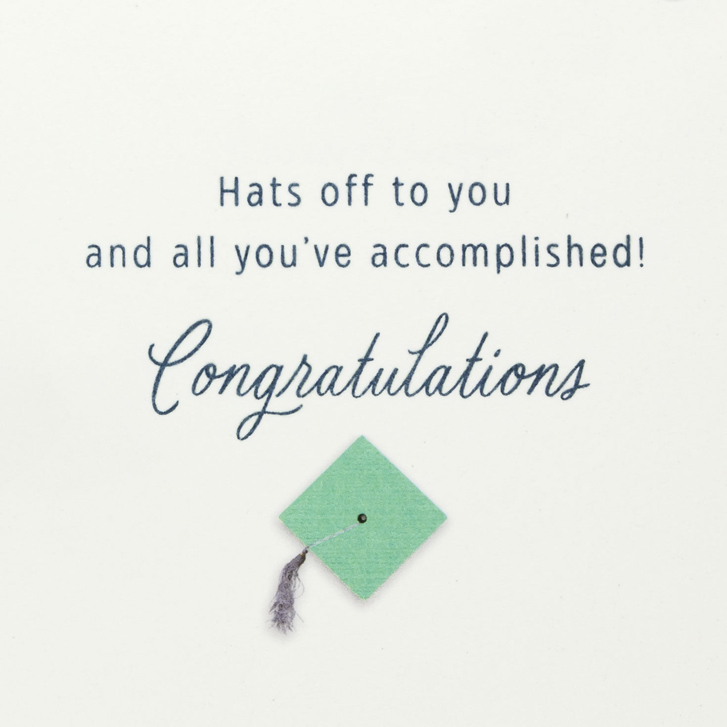 Colorful Grad Hats College Graduation Card Sentiment image number 2