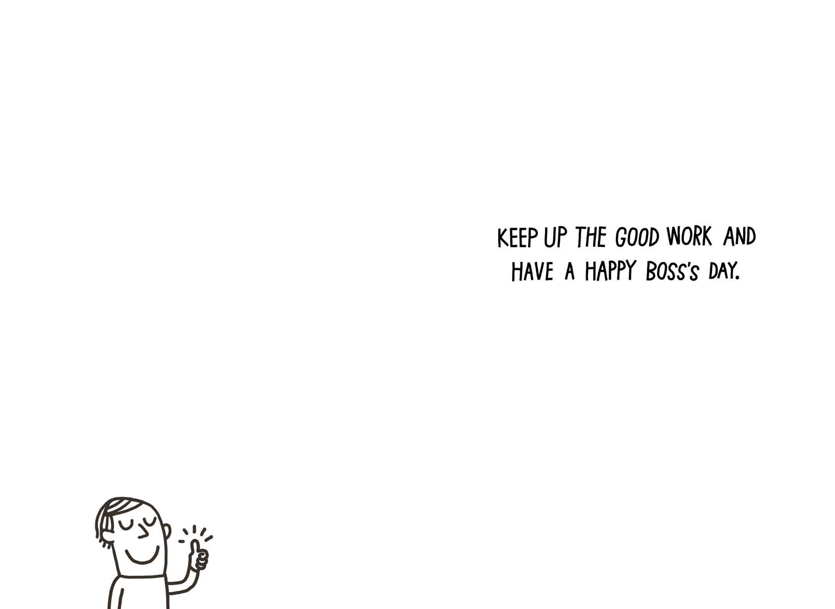 You Boss the Hell Out of This Place Funny Boss's Day Card