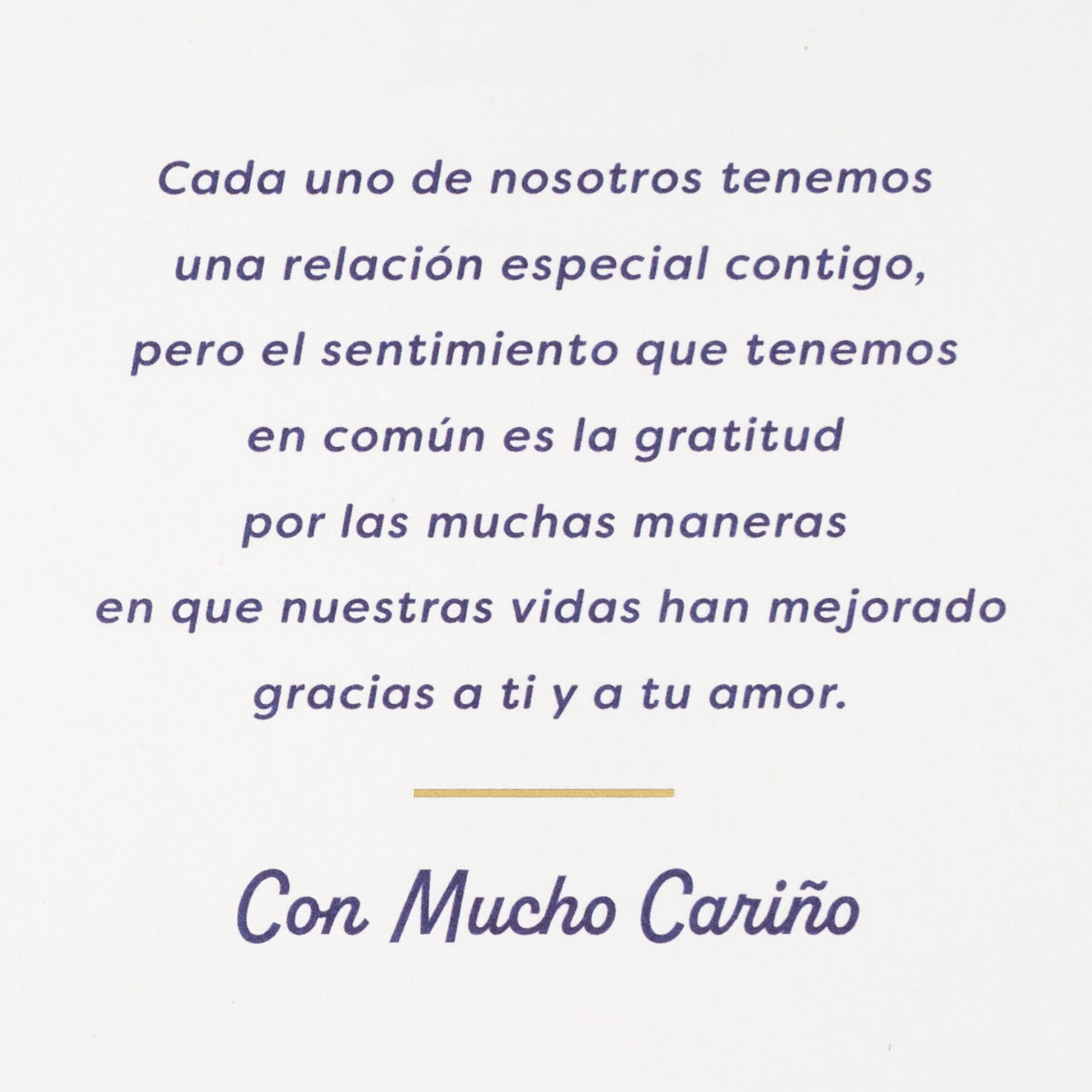 Blue Abstract Flowers Mom Birthday Card in Spanish Sentiment image number 2