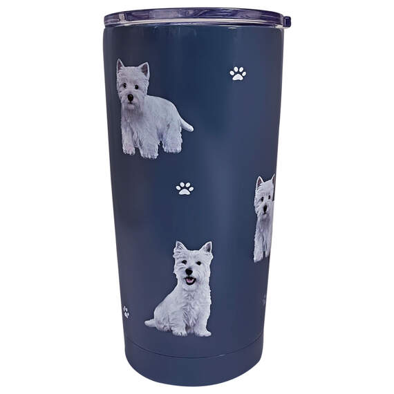 E&S Pets West Highland White Terrier Stainless Steel Tumbler, 20 oz.
