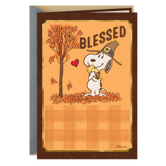 Peanuts® Snoopy Blessed to Have You Religious Thanksgiving Card, , large image number 1