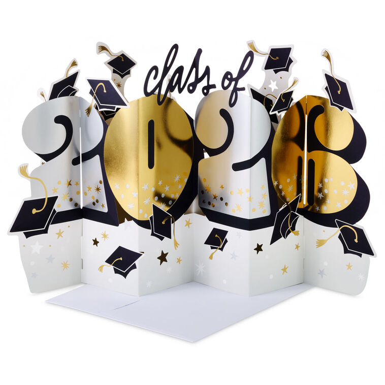Jumbo Class of 2026 3D Pop-Up Graduation Card Jumbo Class of 2026 3D Pop-Up Graduation Card