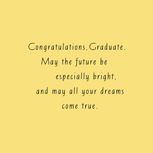 Let Your Dreams Shine Graduation Card, 