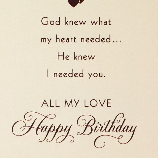 My Heart Needed You Religious Birthday Card for Husband, 