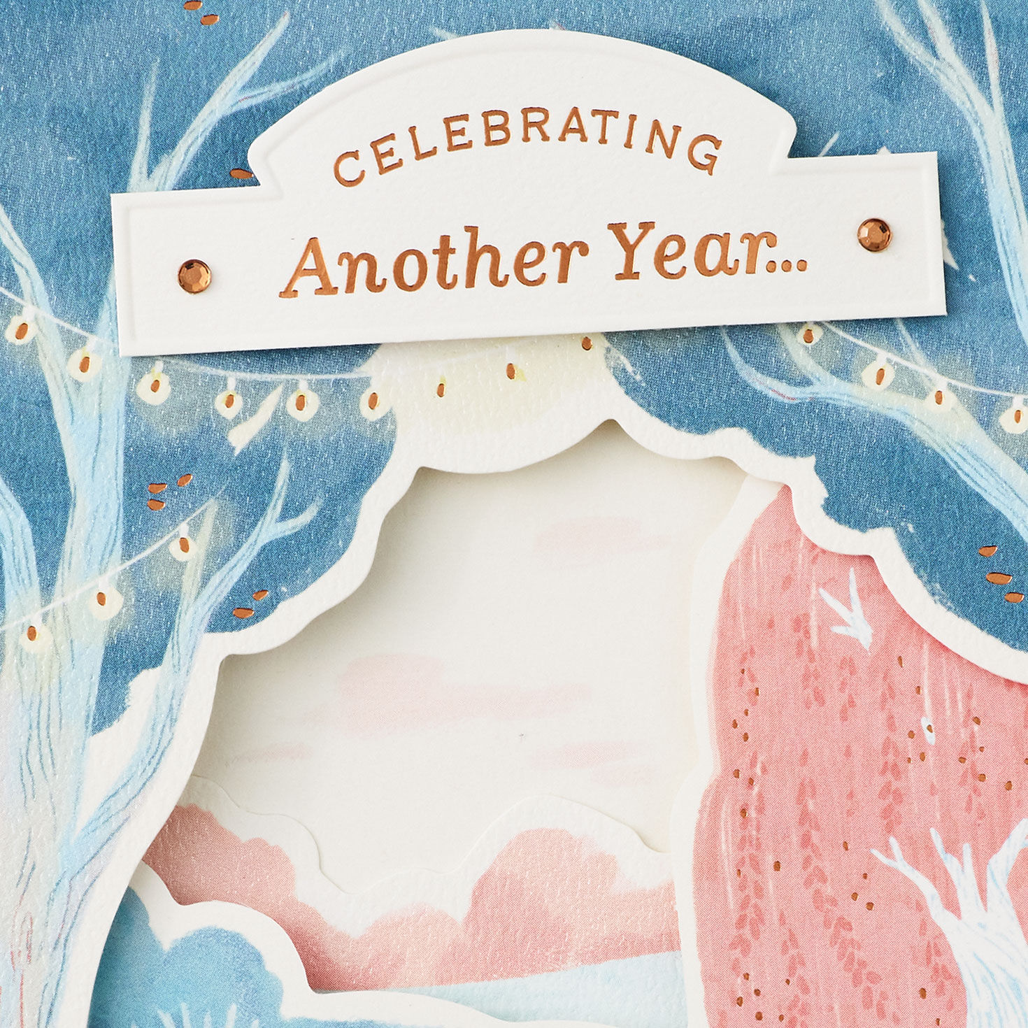 Pastel Landscape Anniversary Card for Couple Card Front Detail image number 7