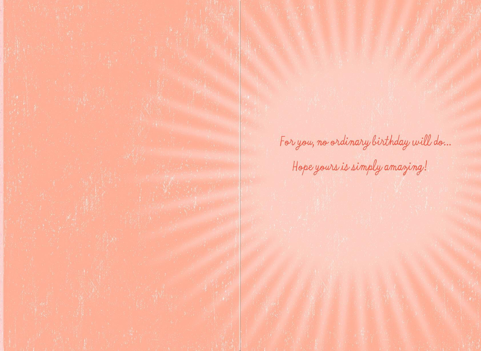 No Ordinary Birthday Card
