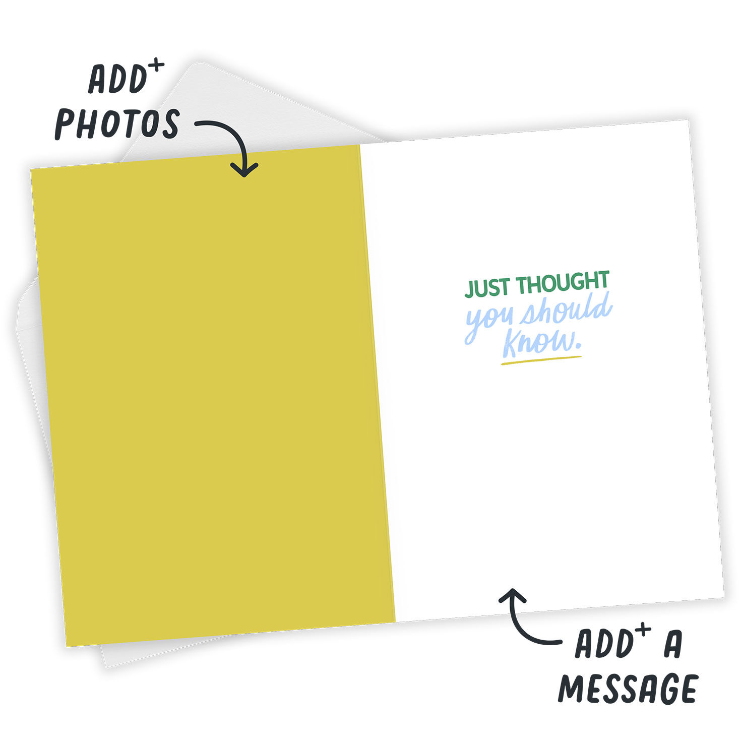 You're Freaking Incredible Personalized Card Open Card with Envelope indicating personalization image number 3