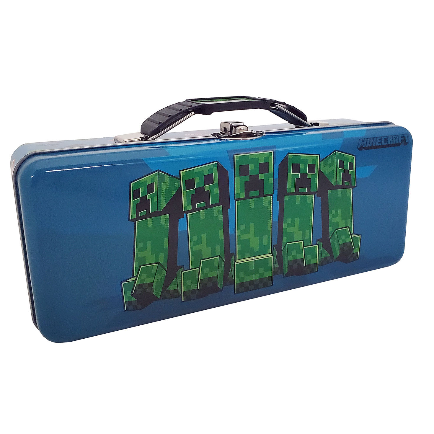 Minecraft Creeper Pencil Tin With Handle front image number 1