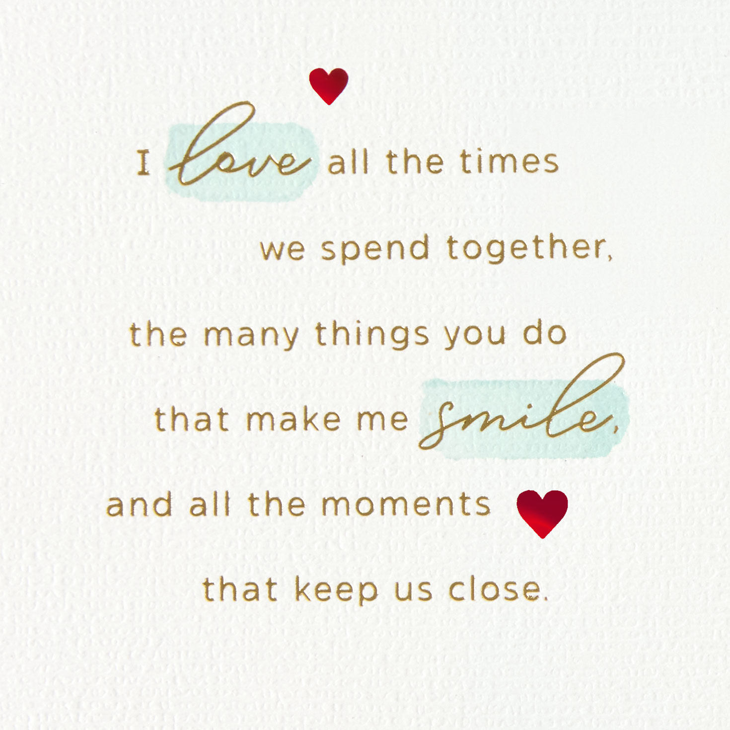 Row of Hearts Son Valentine's Day Card Sentiment image number 2