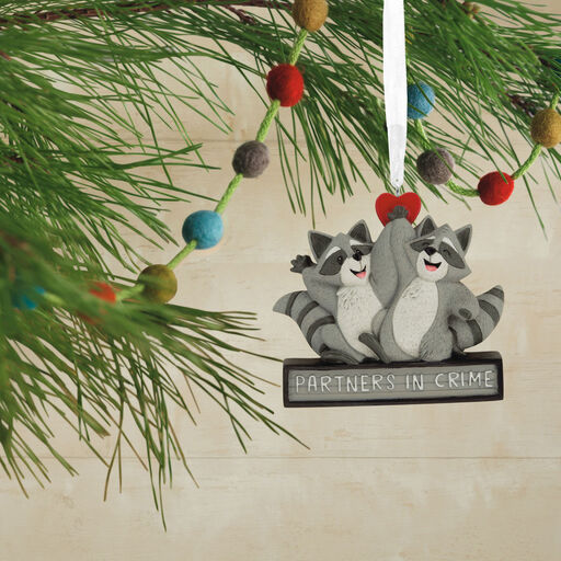 Partners in Crime Raccoons Hallmark Ornament, 
