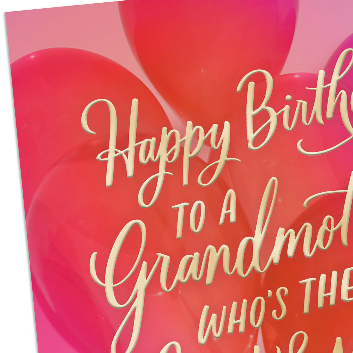 Pink and Purple Balloons Birthday Card Card Front Detail image number 4