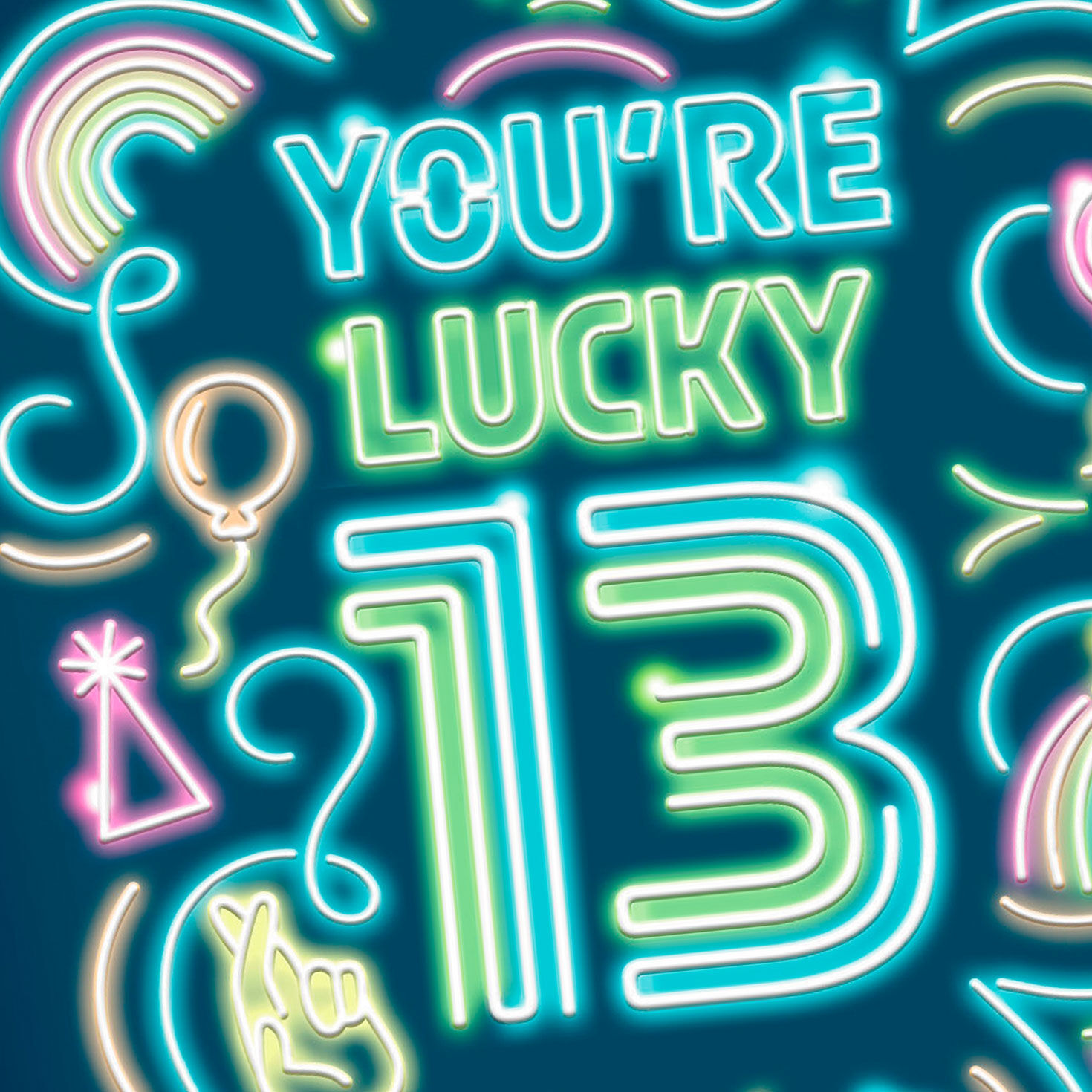 Lucky to Know You 13th Birthday Card, , large image number 4