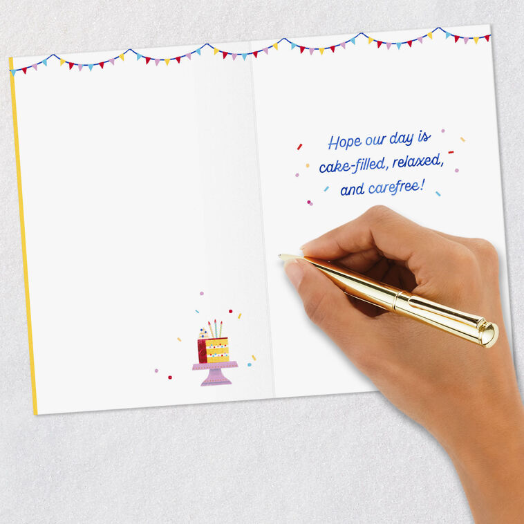 Happy Day to Us Shared Birthday Card, , large image number 6