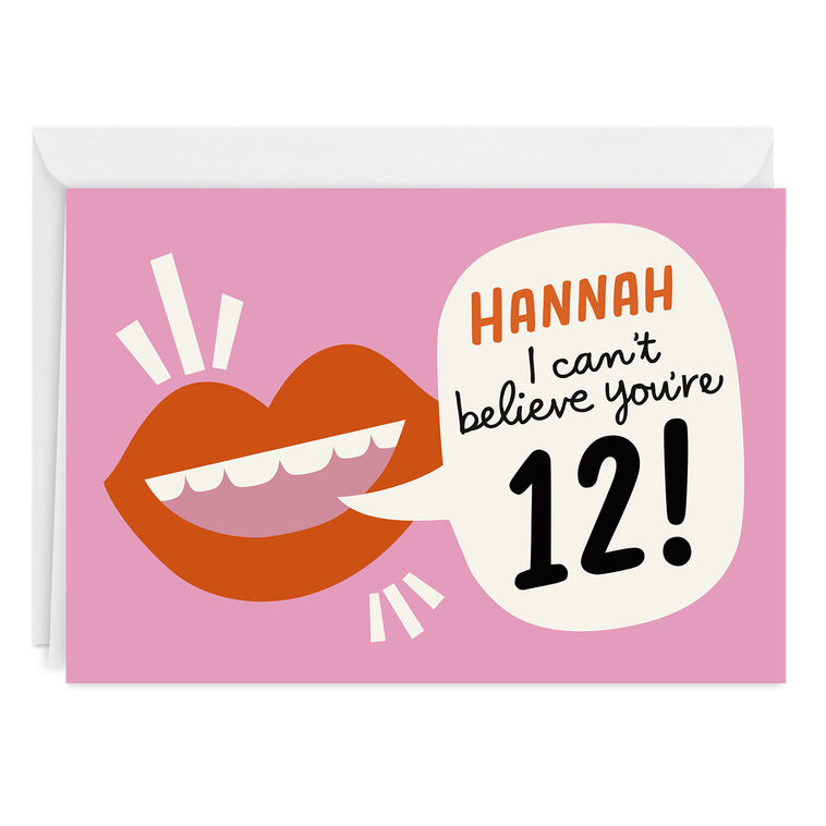 Can't Believe You’re Numbered Custom Birthday Card