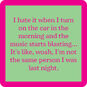 Drinks on Me Same Person Funny Coaster, , large image number 1