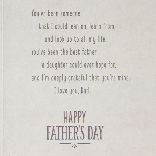 The Best Dad a Daughter Could Hope For Father's Day Card, 