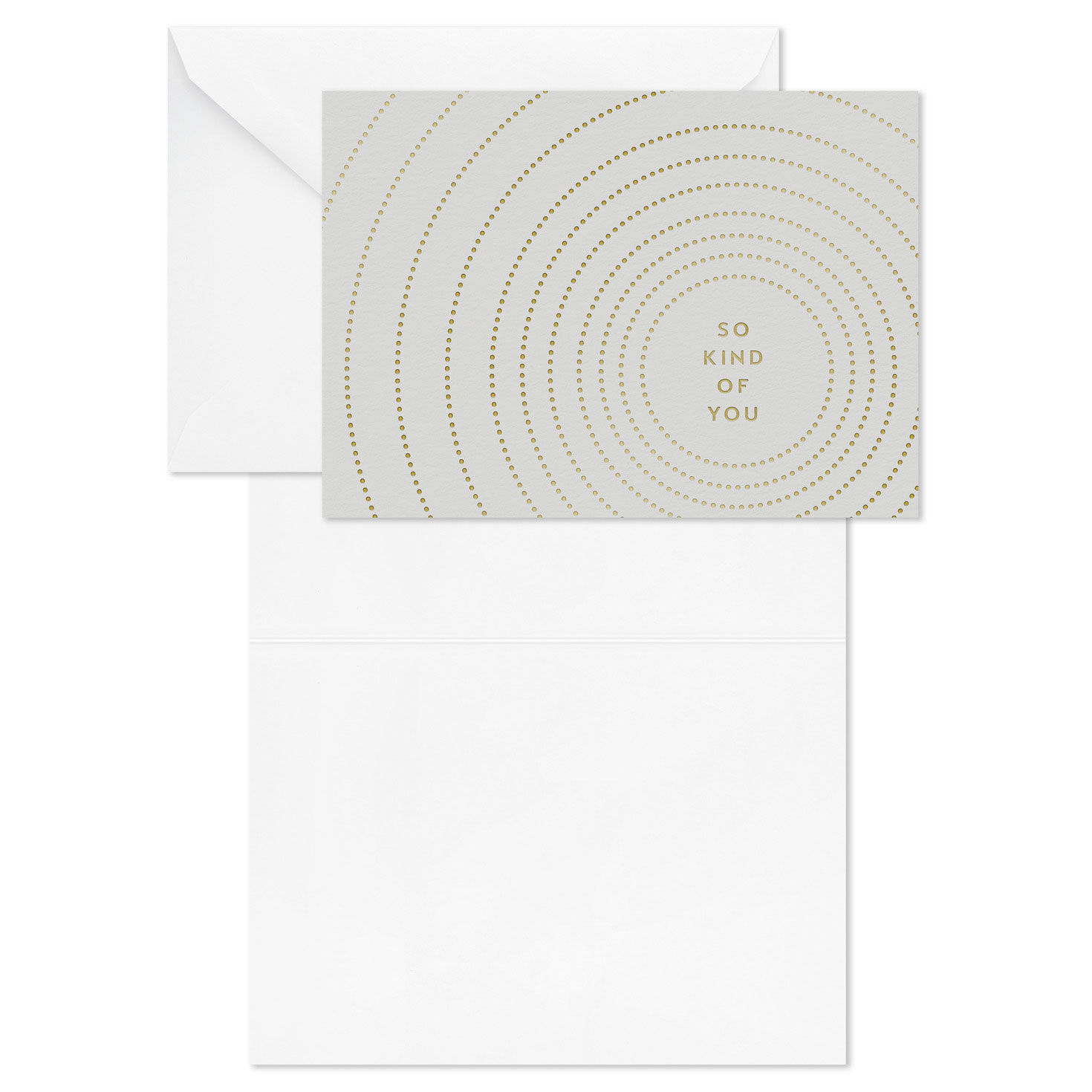 Gold Dot Circles Blank Thank You Note Cards Pack  image number 3