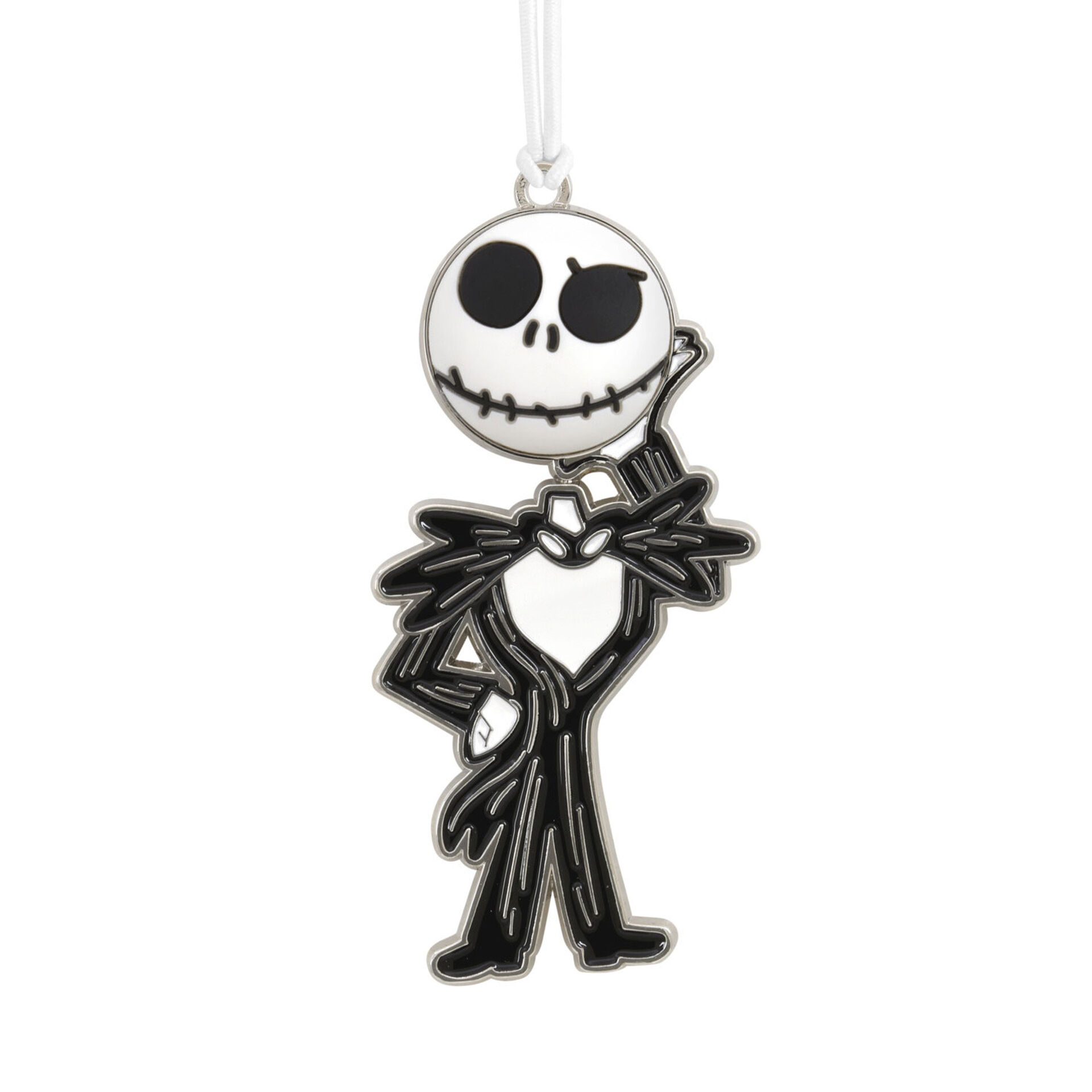 Disney Tim Burton's The Nightmare Before Christmas Jack Skellington Metal Hallmark Ornament