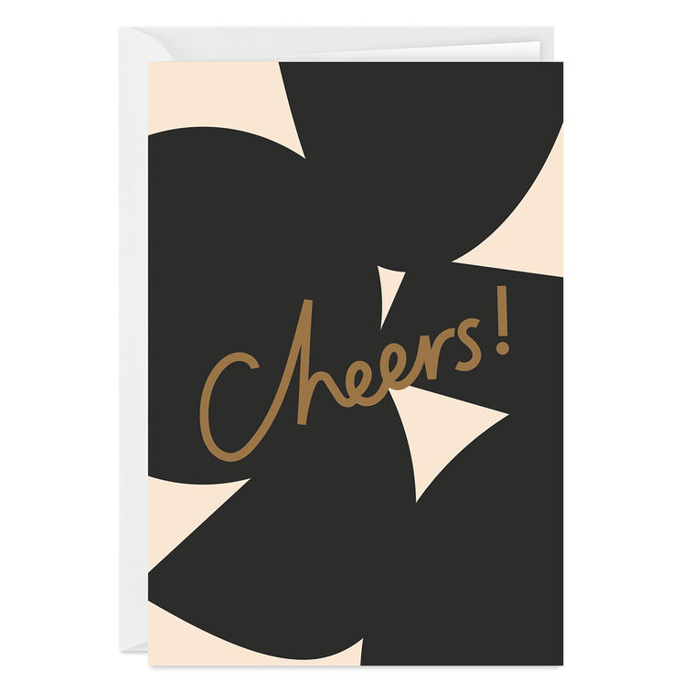 Abstract Cheers Custom Congratulations Card