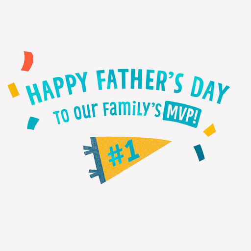 Foam Finger #1 Dad Video Greeting Father's Day Card, 