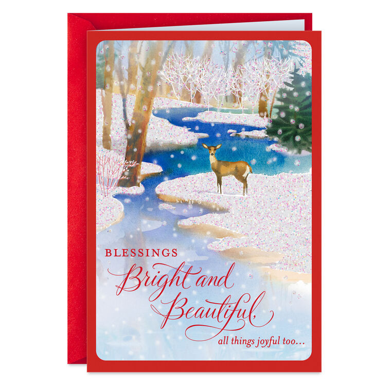 Blessings Bright and Beautiful Christmas Card