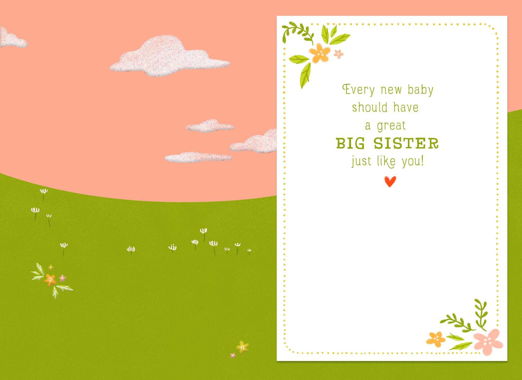 Two Foxes New Big Sister Card