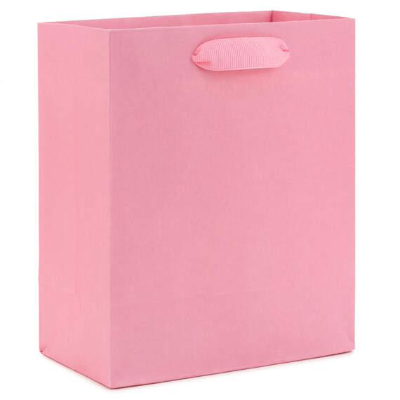 6.5" Pink Small Gift Bag, Light Pink, large image number 1