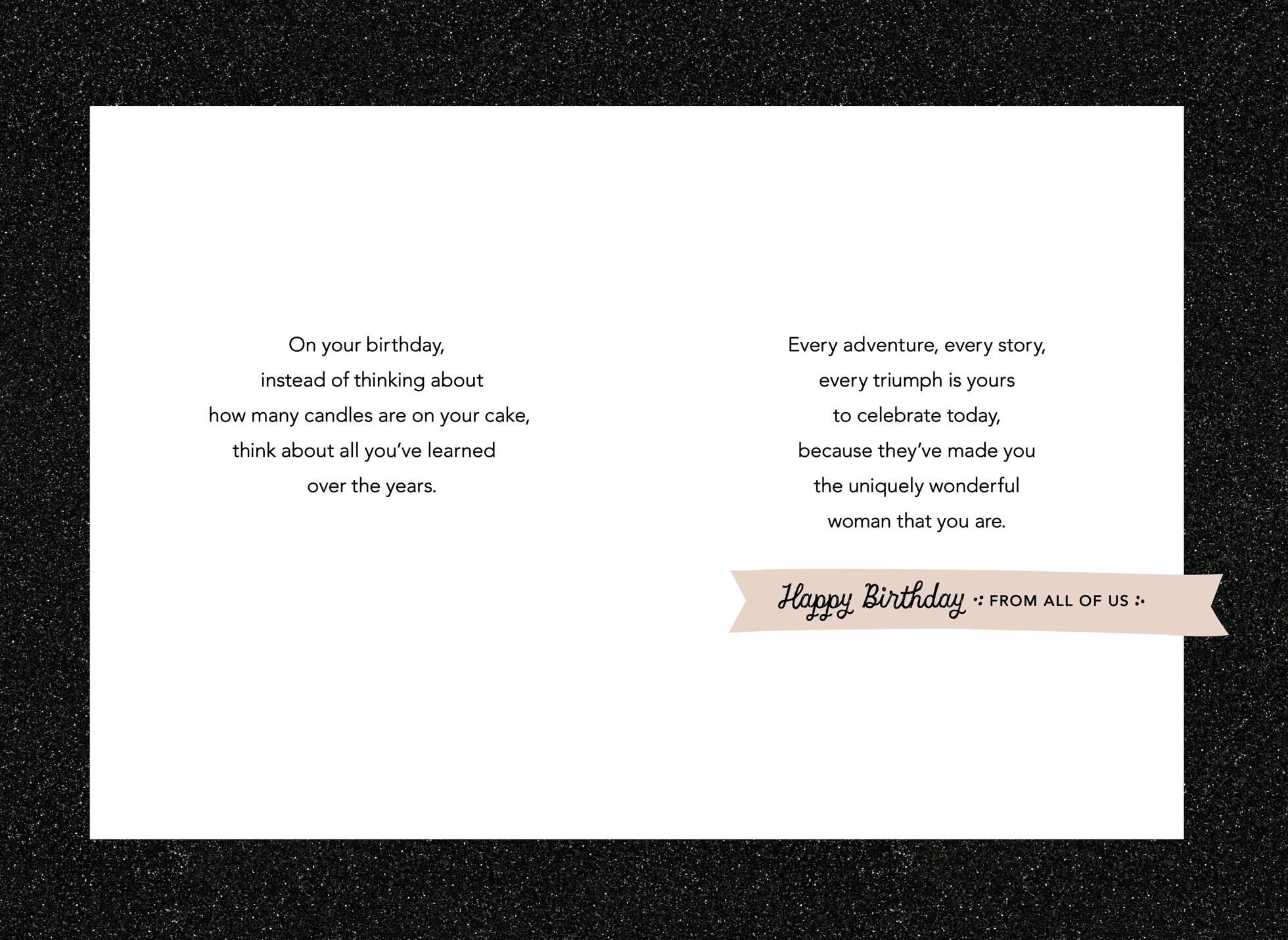 All You've Learned Birthday Card From All of Us