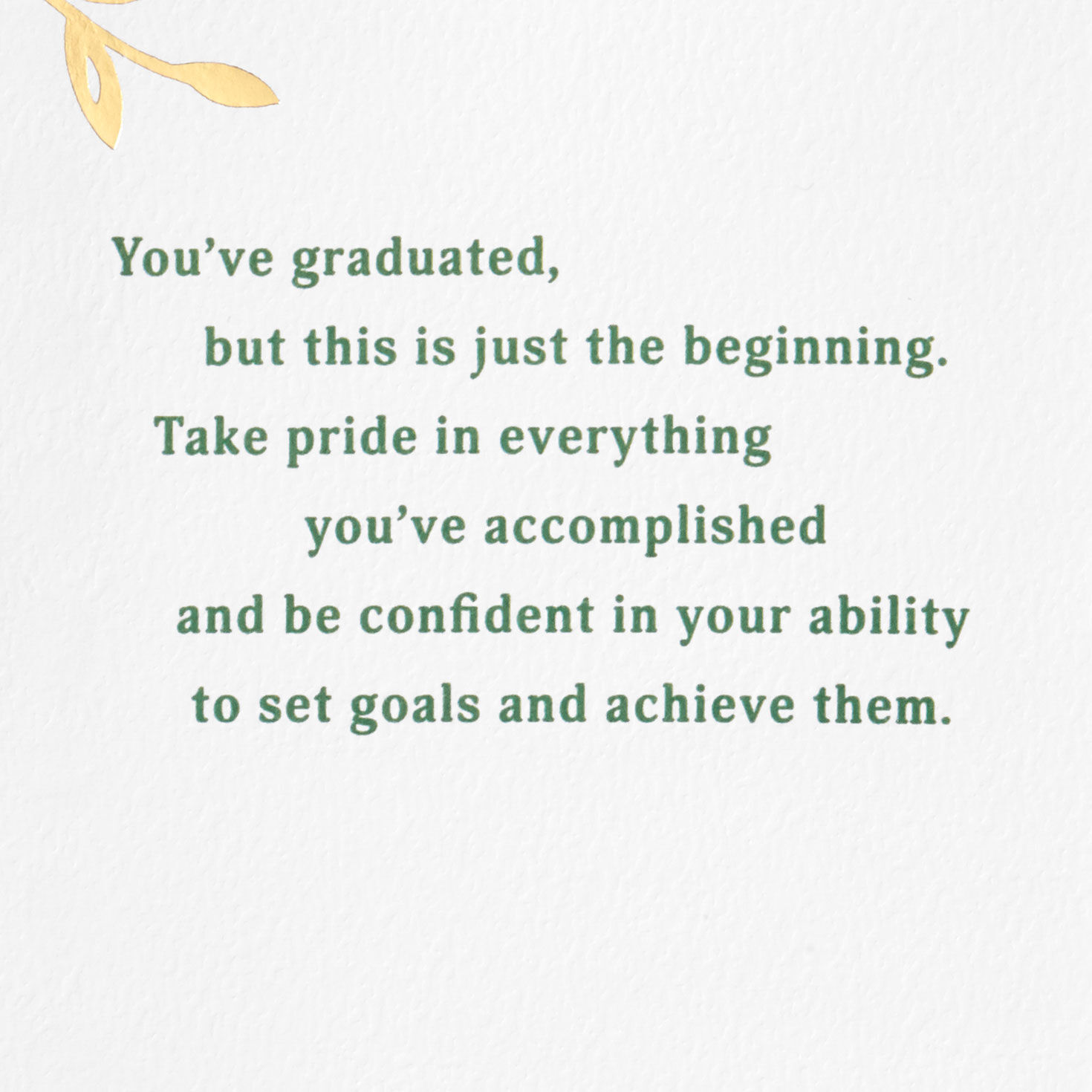 Watercolor Flowers Graduation Card for Her sentiment image number 2