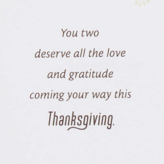 Love and Gratitude Thanksgiving Card for Aunt and Uncle, , large image number 2
