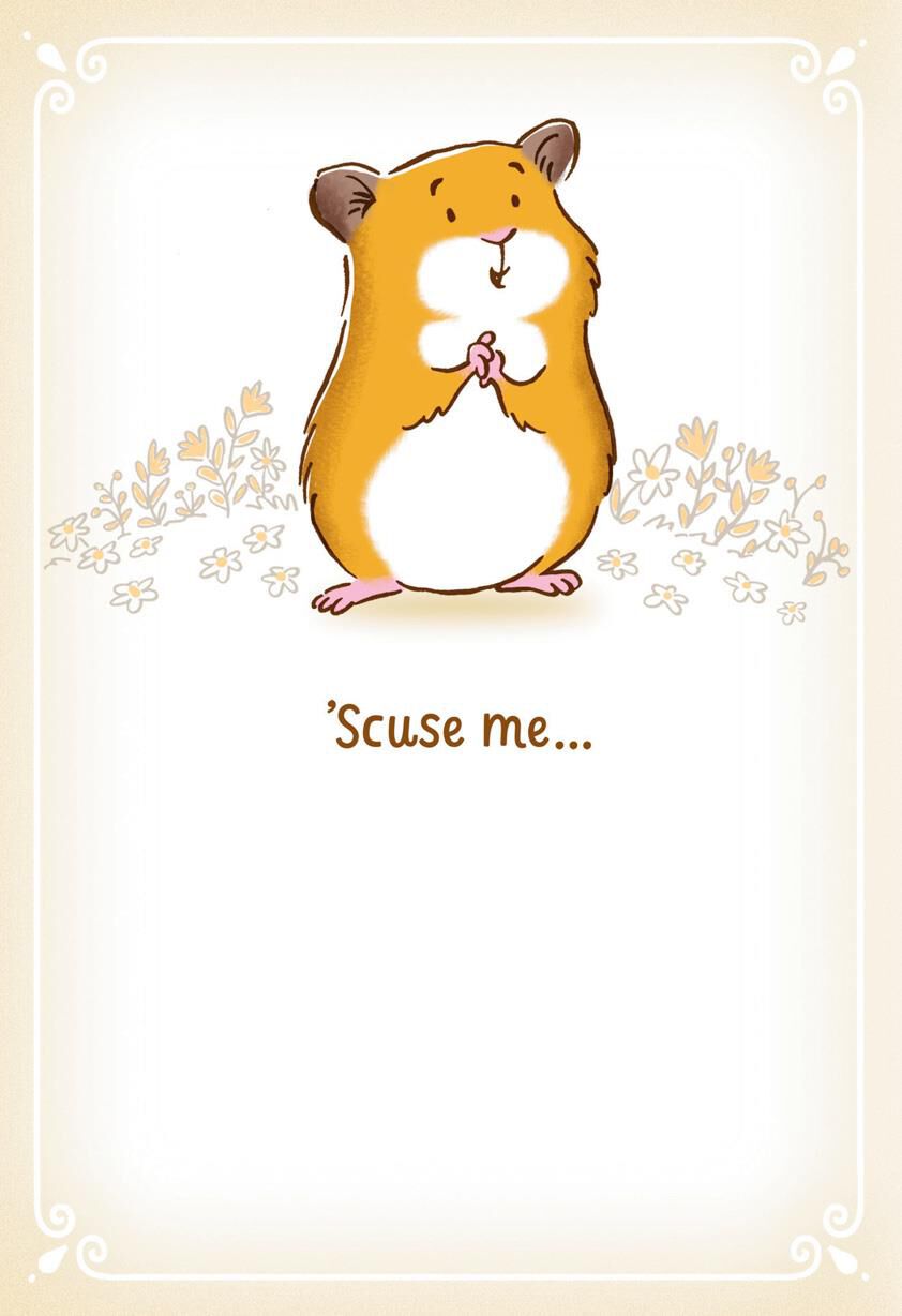 Huggable Hamster Encouragement Card