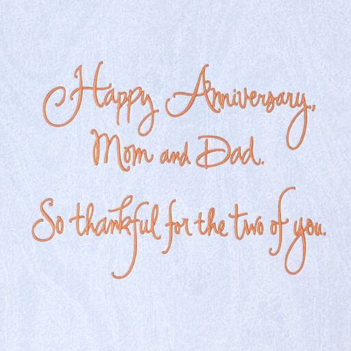 A Special Day to Celebrate Anniversary Card for Parents, 