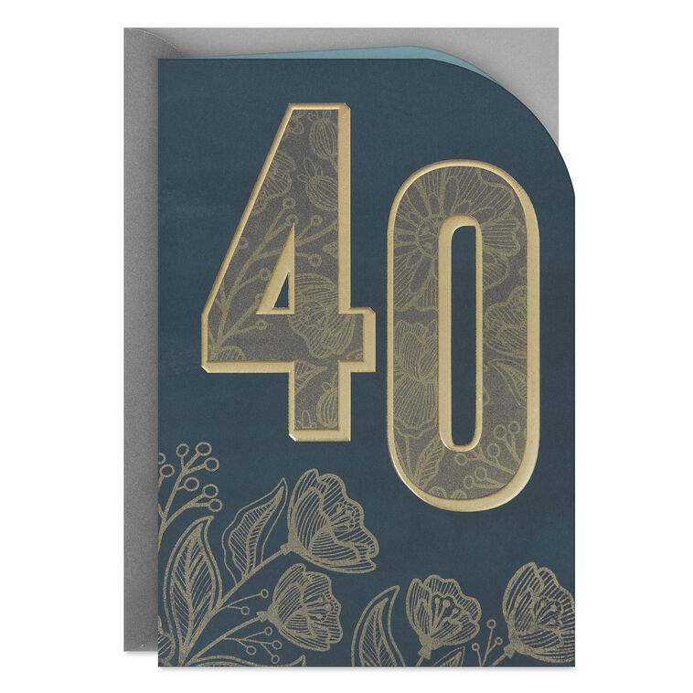 Celebrate This Life Together 40th Anniversary Card