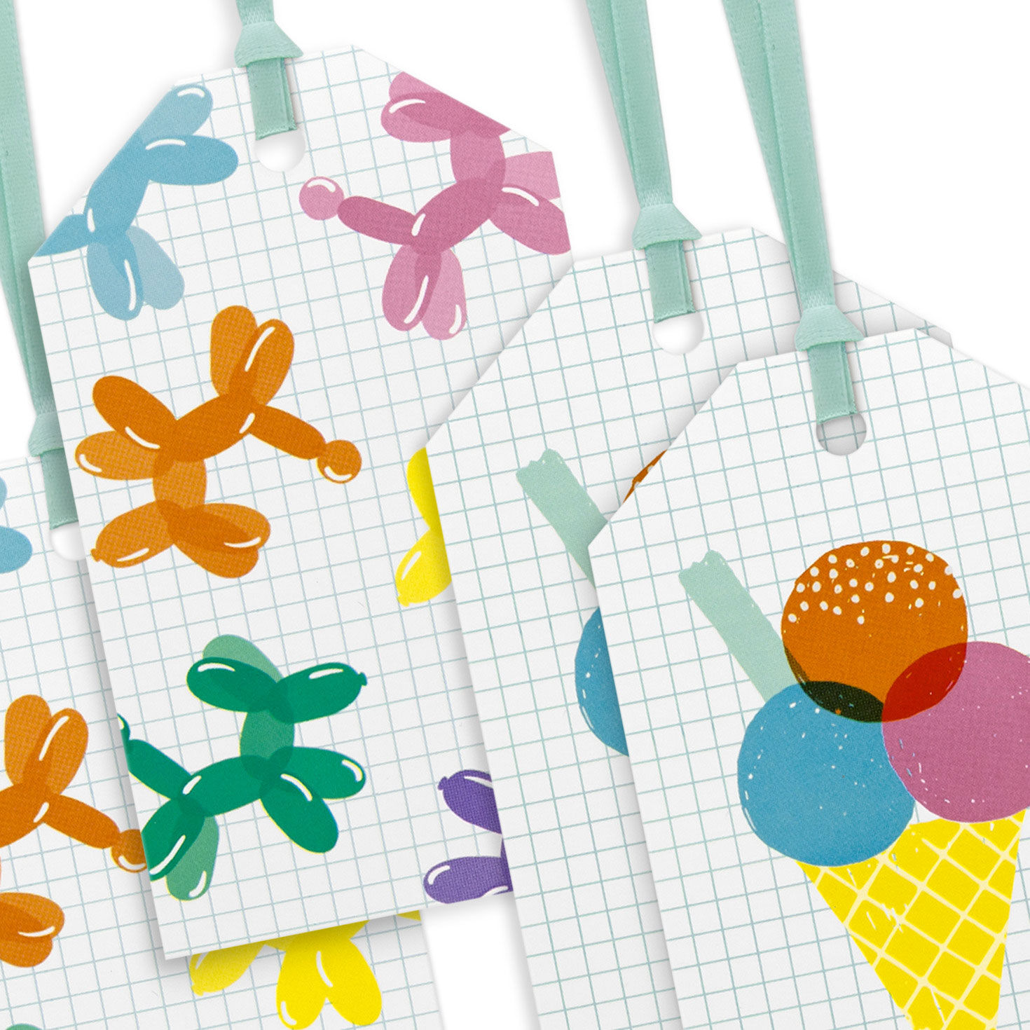Birthday Candles and More Hanging Gift Tags Set upclose view image number 4