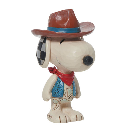 Jim Shore Peanuts Snoopy Cowboy Figurine, 5.55", 