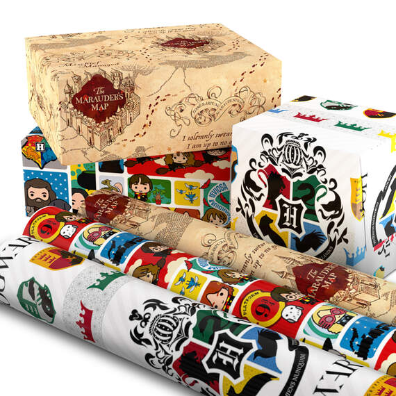 Harry Potter™ 3-Pack Assorted Wrapping Paper, 60 sq. ft. total, , large image number 2