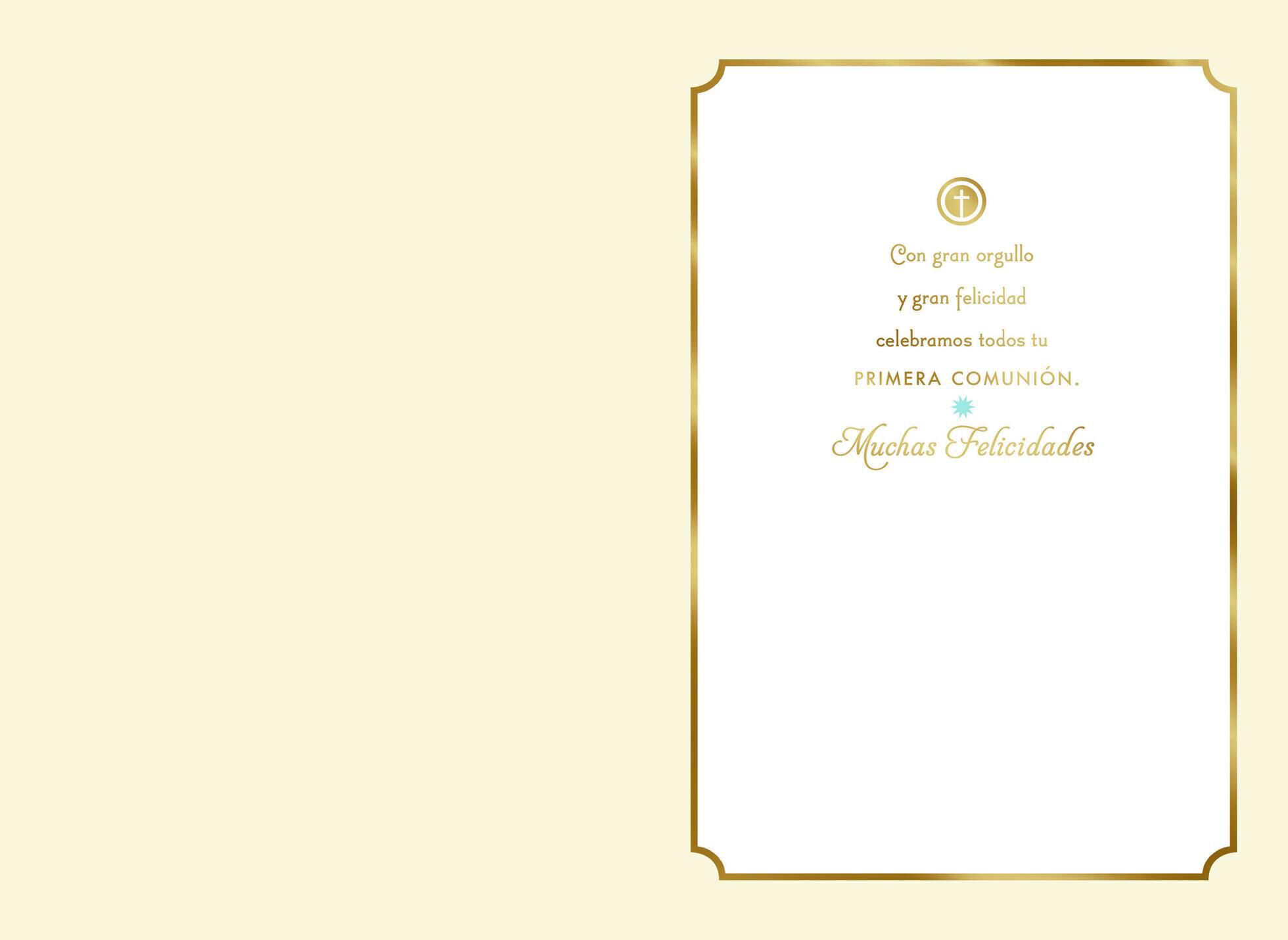 Blessed Sacrament Religious Spanish-Language First Communion Card