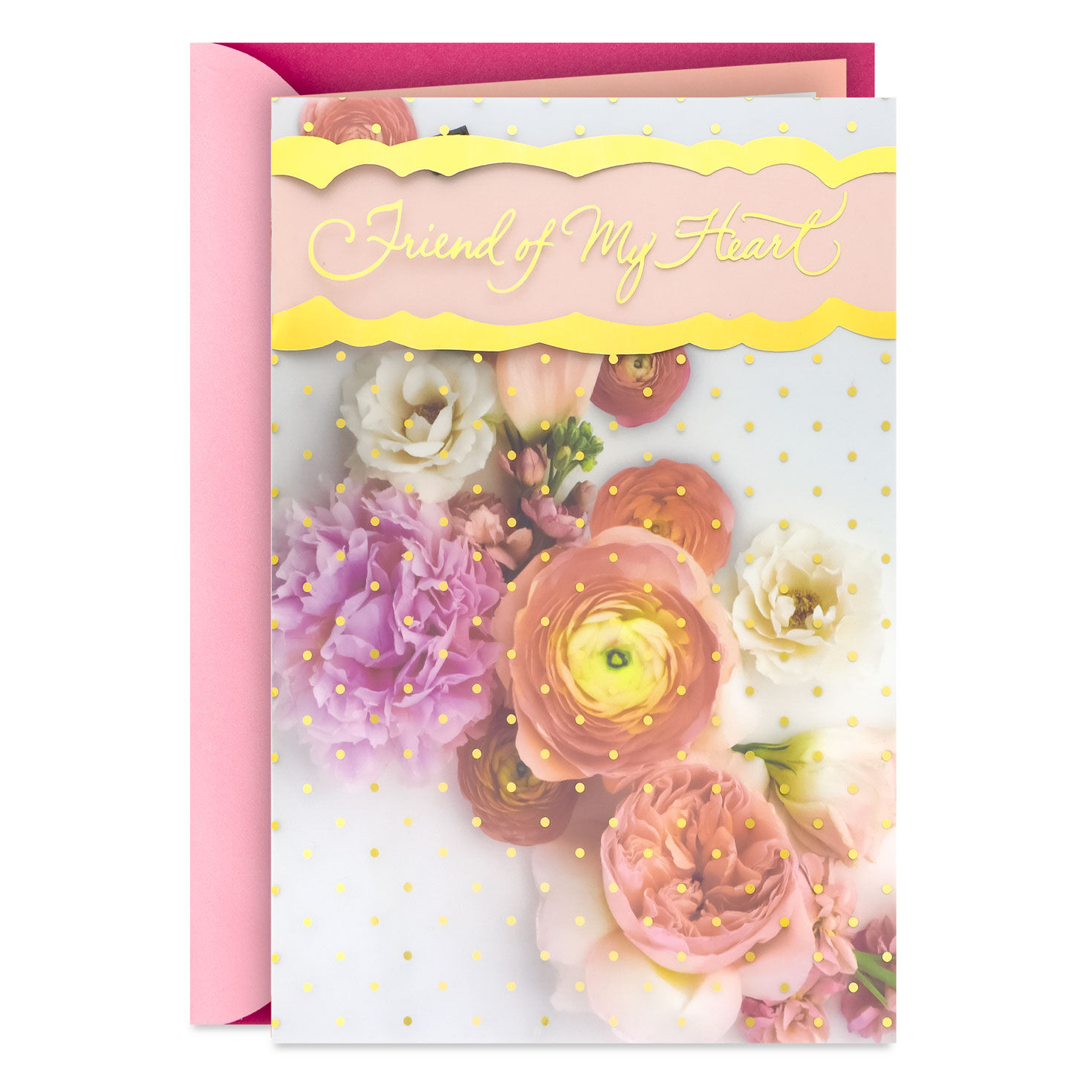 Friend of My Heart Floral Birthday Card