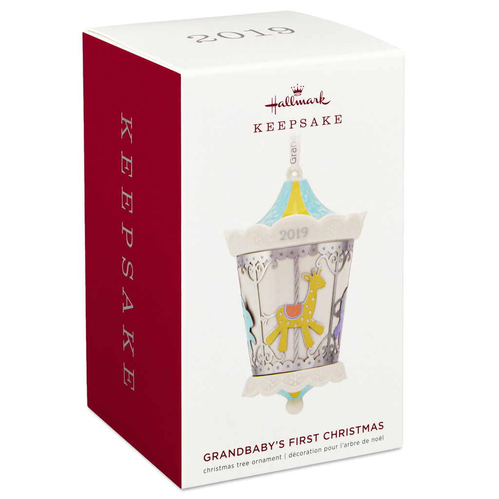 Christmas Carousel 2019 Grandbaby's First Christmas Carousel 2019 Porcelain and Metal Christmas Carousel 2019 Grandbaby's First Christmas Carousel 2019 Porcelain and Metal