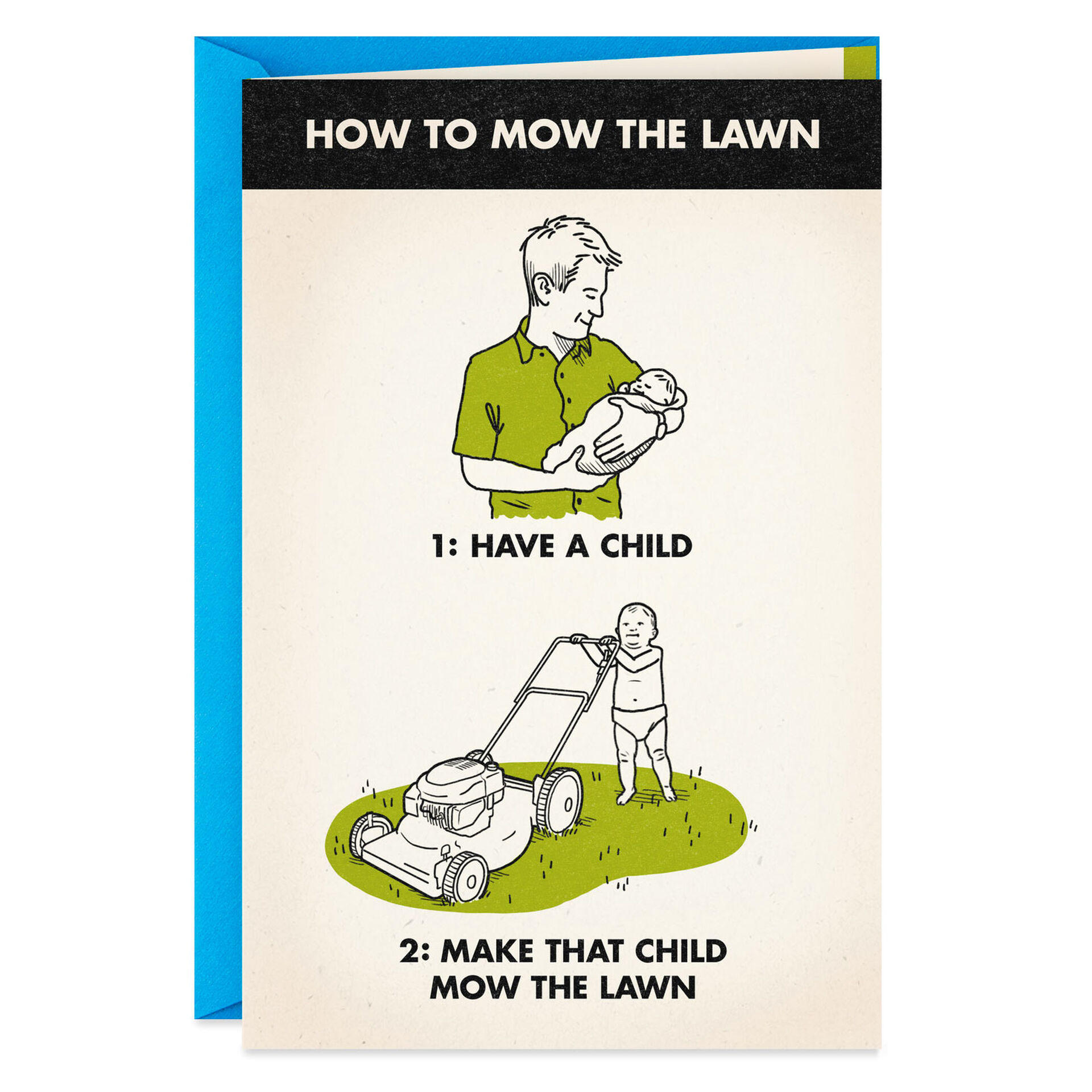 Download How To Mow The Lawn Funny Father S Day Card Greeting Cards Hallmark