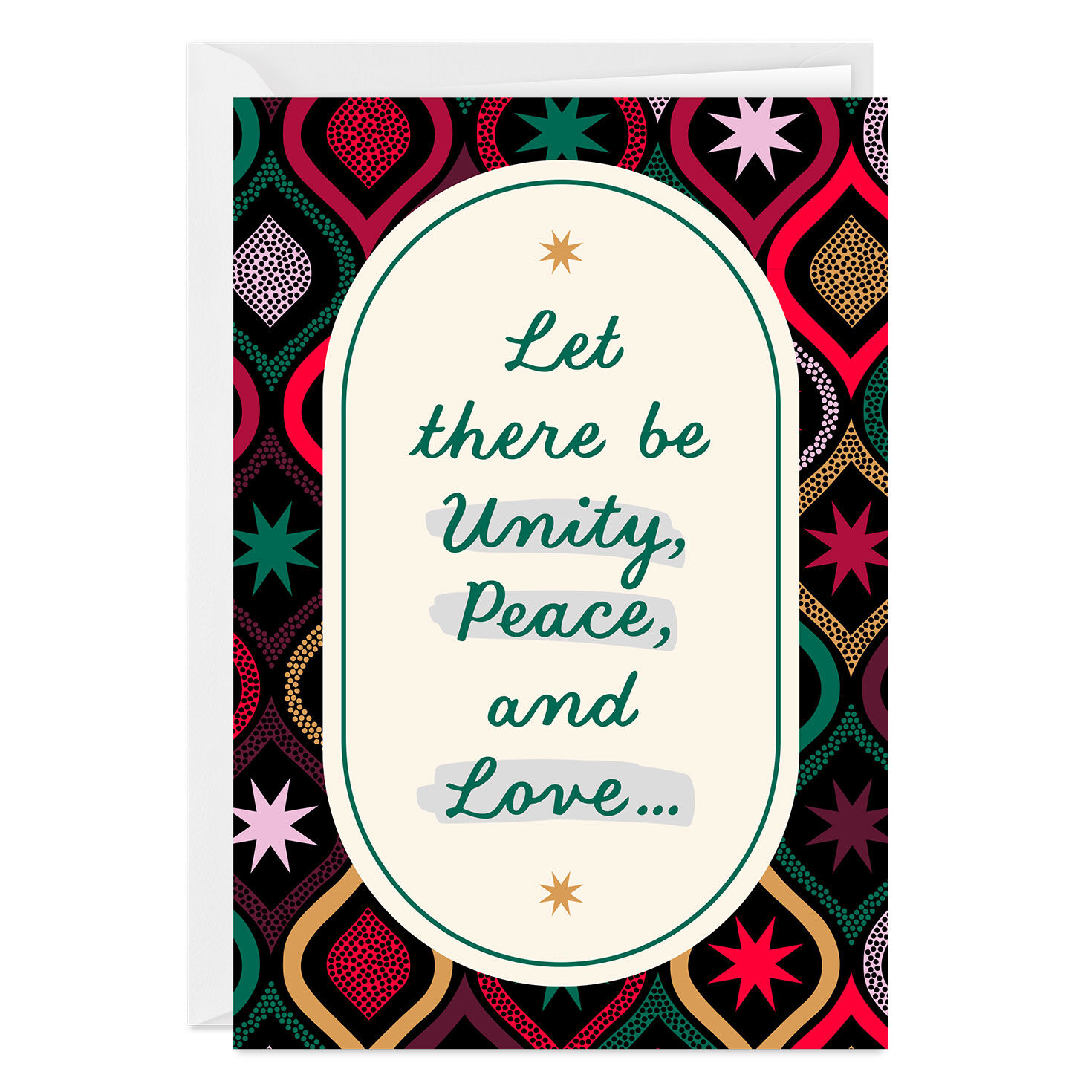 Unity, Peace and Love Custom Kwanzaa Card