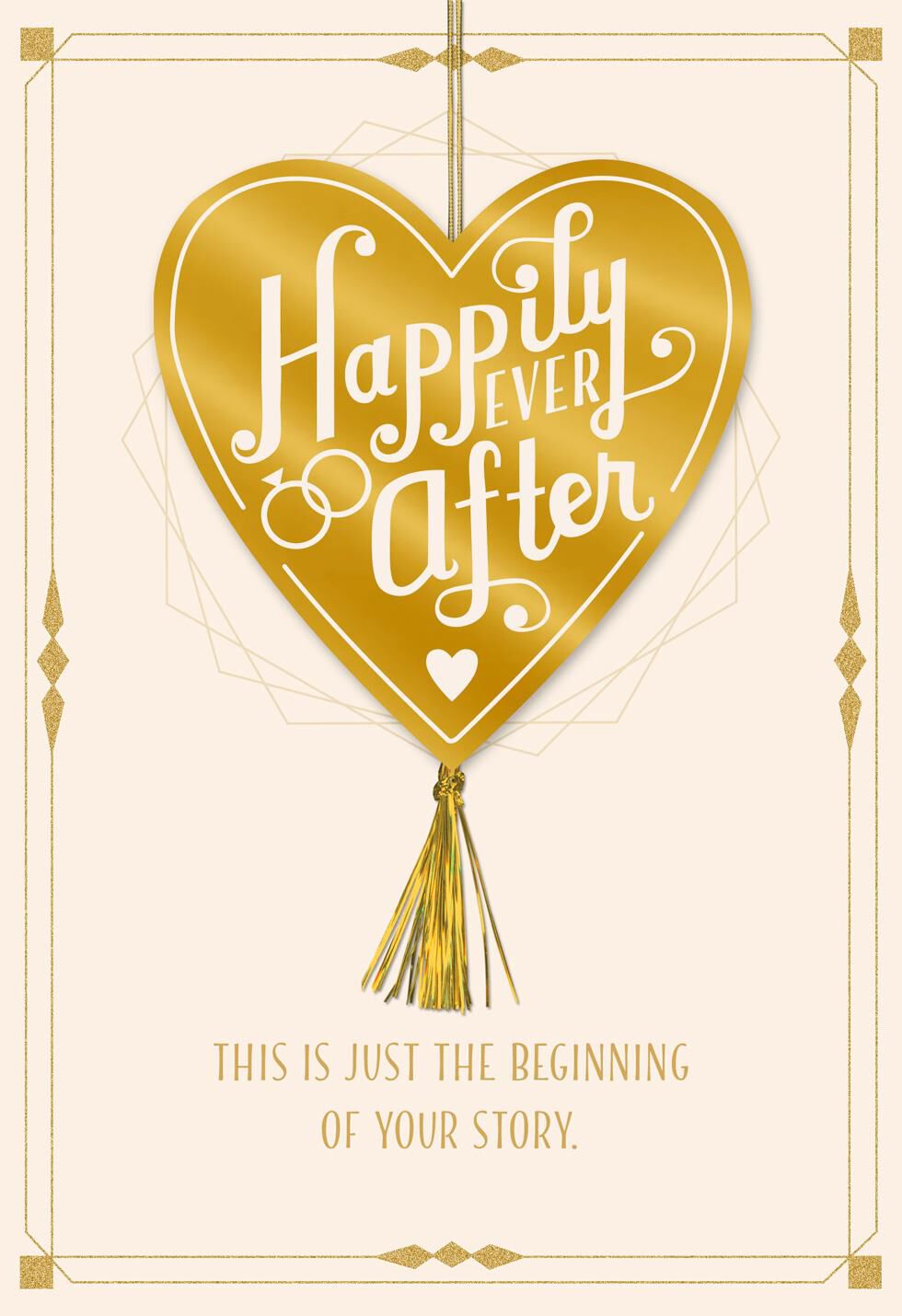 Just the Beginning of Your Story Wedding Card