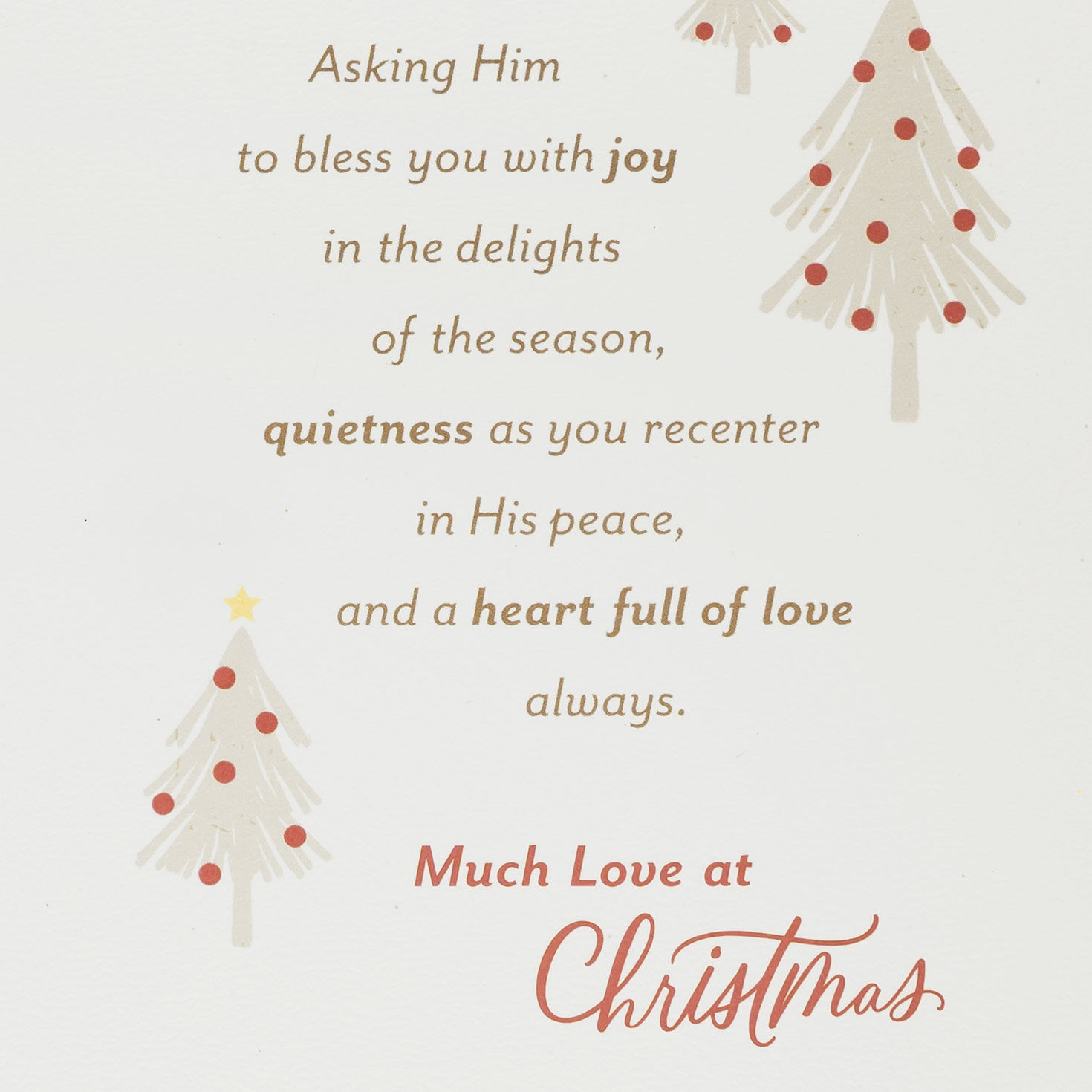 Glitter Trees Daughter Religious Christmas Card Sentiment image number 2
