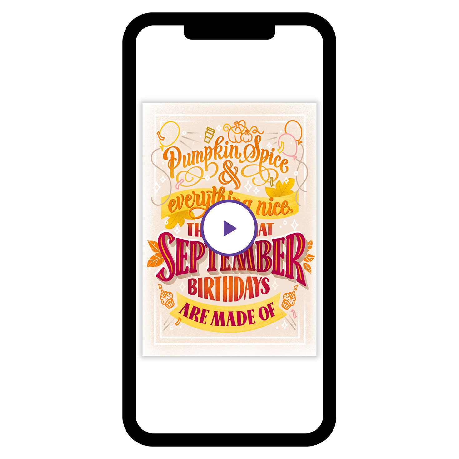 What September Is Made Of Birthday eCard