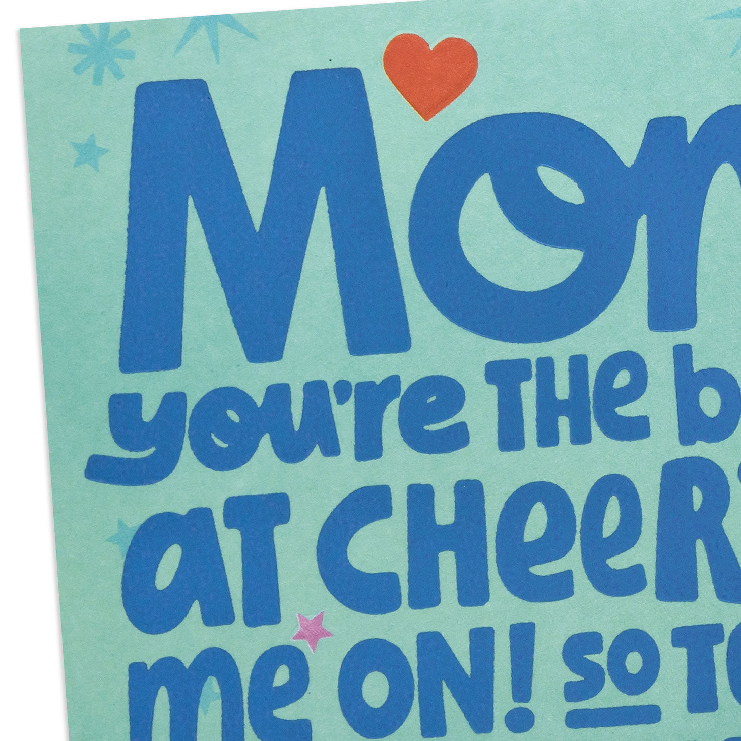 Lettering and Hearts Mom Mother's Day Card From Kids Card Front Detail image number 5