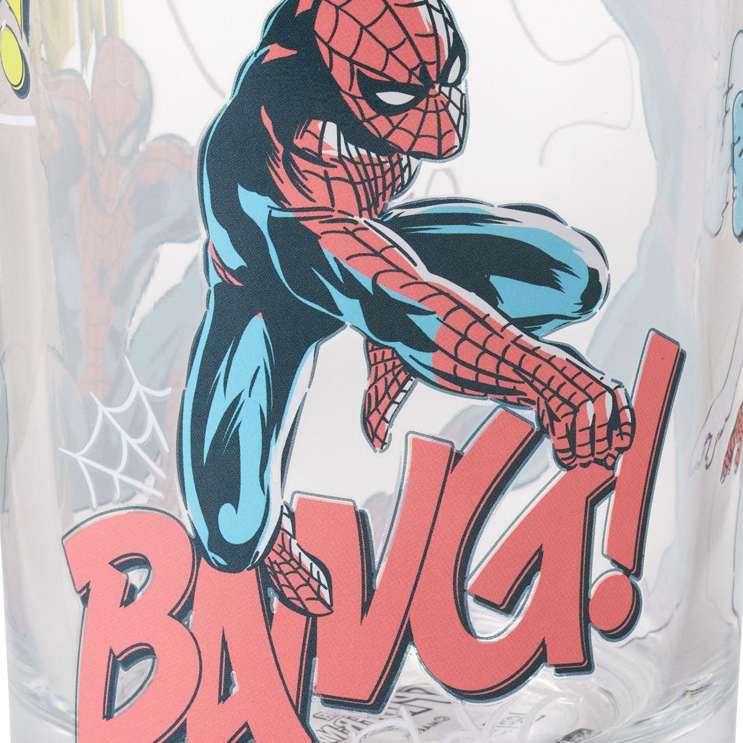 Comic Book Spider-Man Drinking Glass upclose detail image number 4