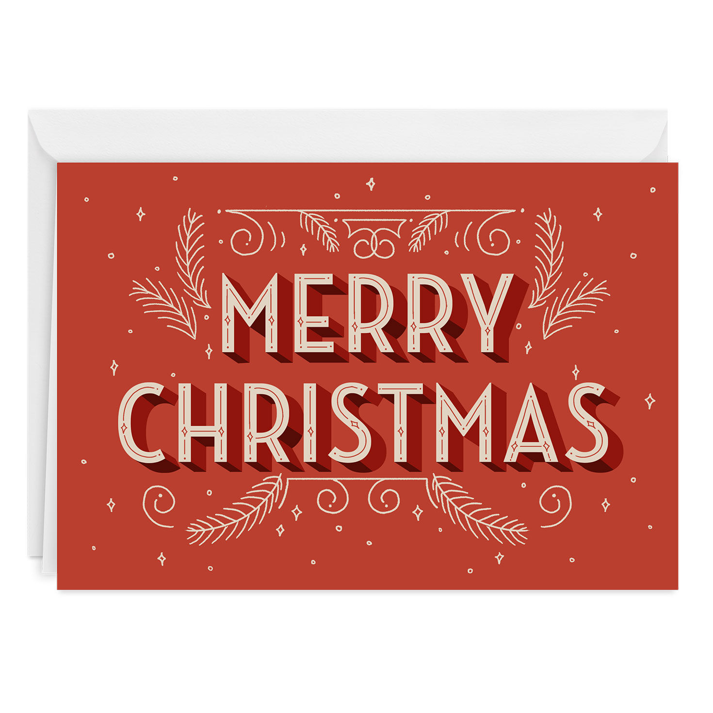 Vintage Festive Custom Christmas Card