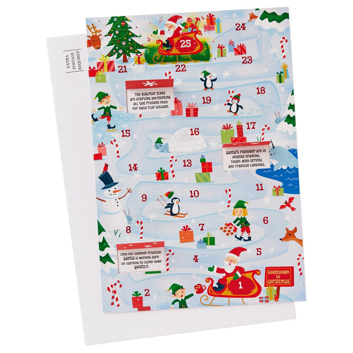 Santa's Sleigh Advent Calendar Decorative Accessories Hallmark