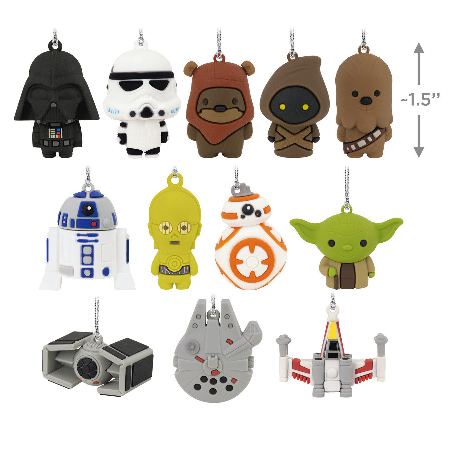 Star Wars™ Hallmark Countdown Calendar Paper Tree Set With